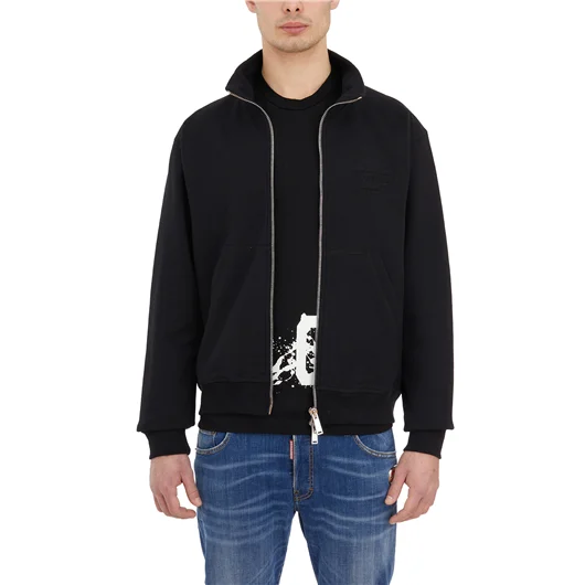 DSQUARED FELPA IN COTONE CON ZIP