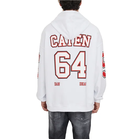 DSQUARED FELPA LOGO CON CAPPUCCIO