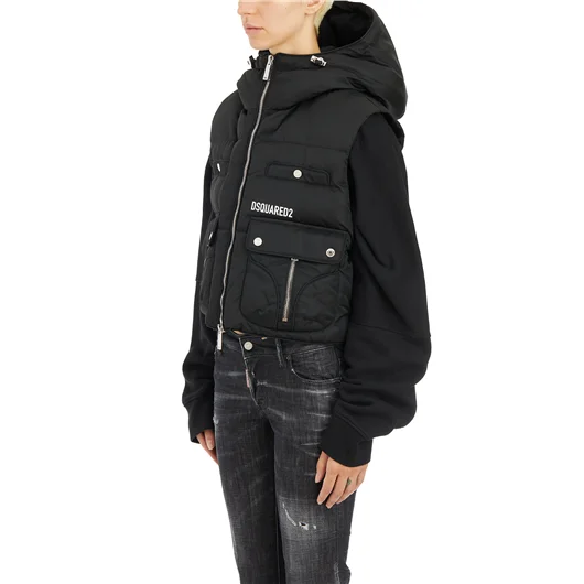 DSQUARED GILET IMBOTTITO MULTIPOCKET