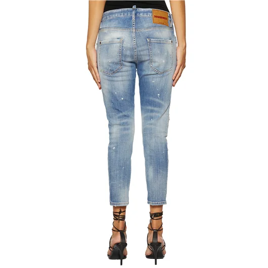 DSQUARED JEANS IN COTONE CROPPED