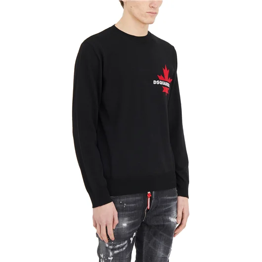 DSQUARED MAGLIA GIROCOLLO LOGO