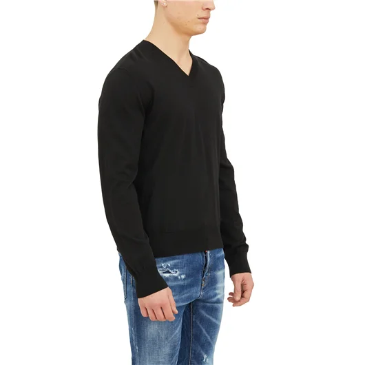 DSQUARED MAGLIA SCOLLO A V IN COTONE