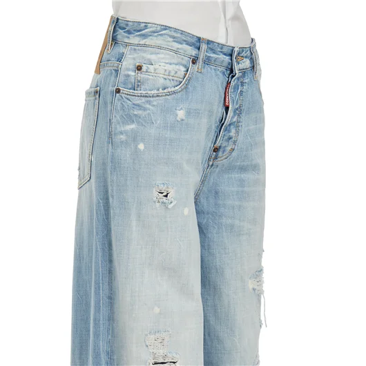 DSQUARED PANTALONE IN DENIM TRAVELLER