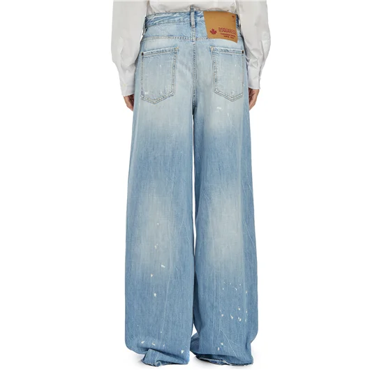 DSQUARED PANTALONE IN DENIM TRAVELLER