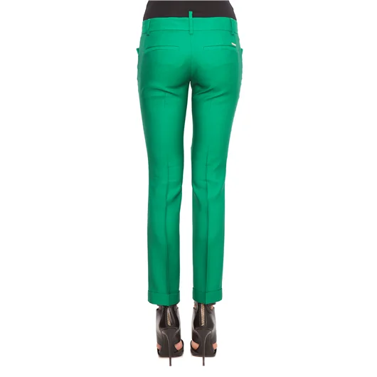 DSQUARED PANTALONE IN LANA E SETA STRETCH
