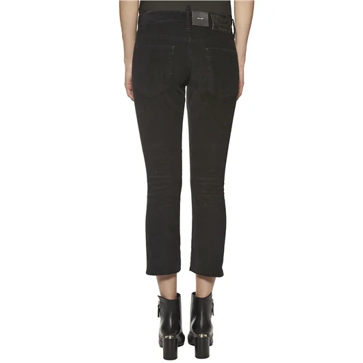 DSQUARED PANTALONE IN VELLUTO A ZAMPETTA