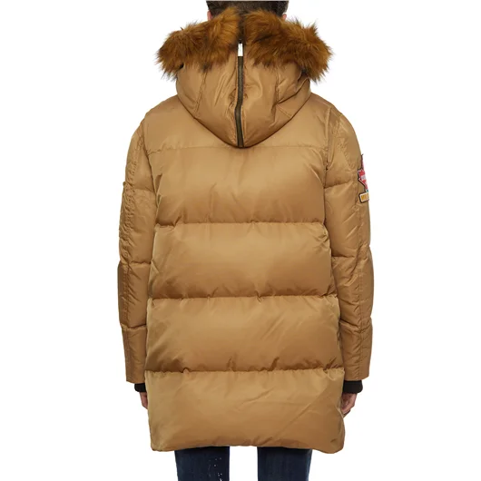 DSQUARED PIUMINO CON CAPPUCCIO DI PELO