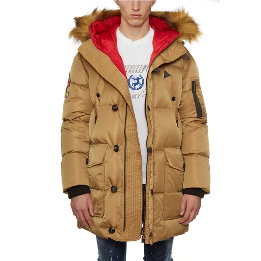 DSQUARED PIUMINO CON CAPPUCCIO DI PELO