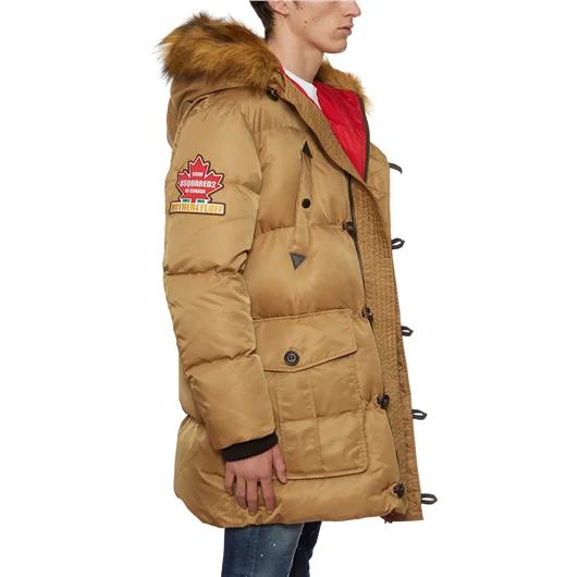 DSQUARED PIUMINO CON CAPPUCCIO DI PELO