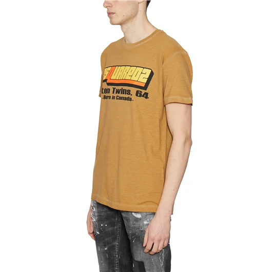 DSQUARED T-SHIRT IN COTONE CON STAMPA