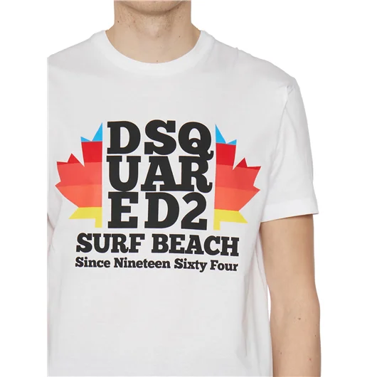 DSQUARED T-SHIRT IN COTONE CON STAMPA