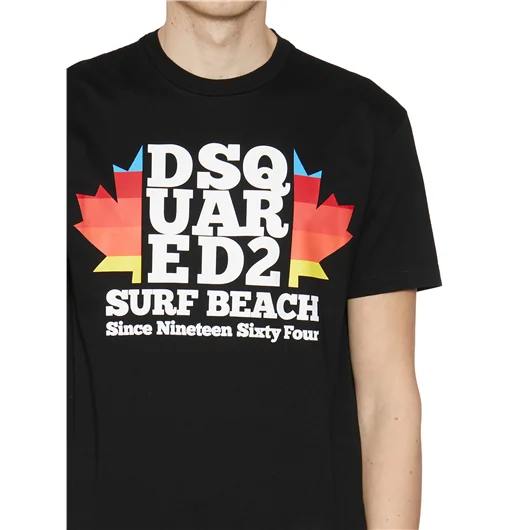 DSQUARED T-SHIRT IN COTONE CON STAMPA