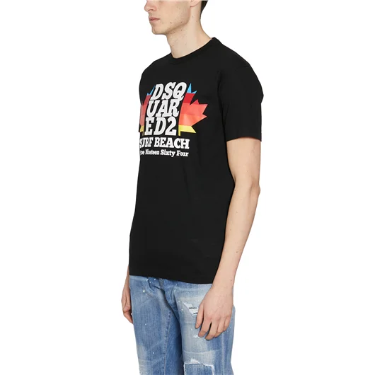 DSQUARED T-SHIRT IN COTONE CON STAMPA