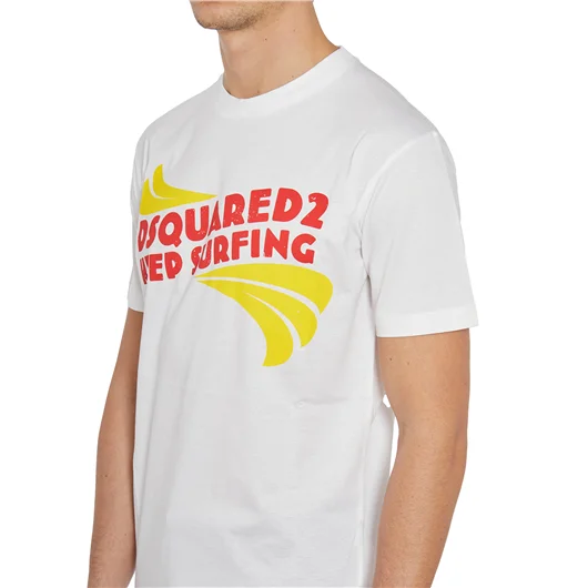 DSQUARED T-SHIRT IN COTONE CON STAMPA