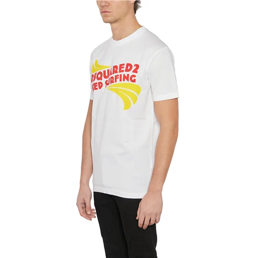 DSQUARED T-SHIRT IN COTONE CON STAMPA