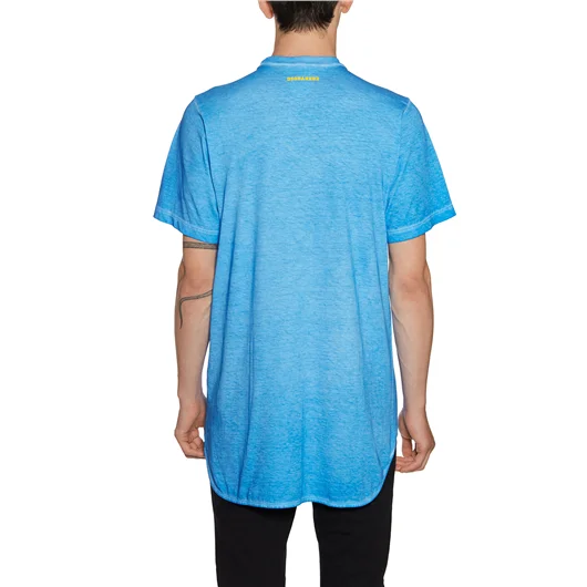 DSQUARED T-SHIRT IN COTONE E LINO