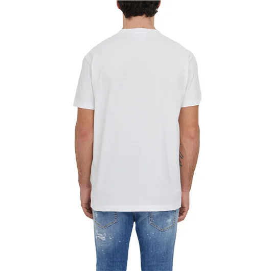 DSQUARED T-SHIRT LOGO IN COTONE