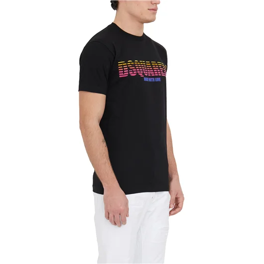 DSQUARED T-SHIRT LOGO IN COTONE