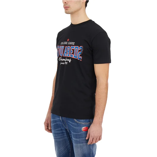 DSQUARED T-SHIRT LOGO IN COTONE