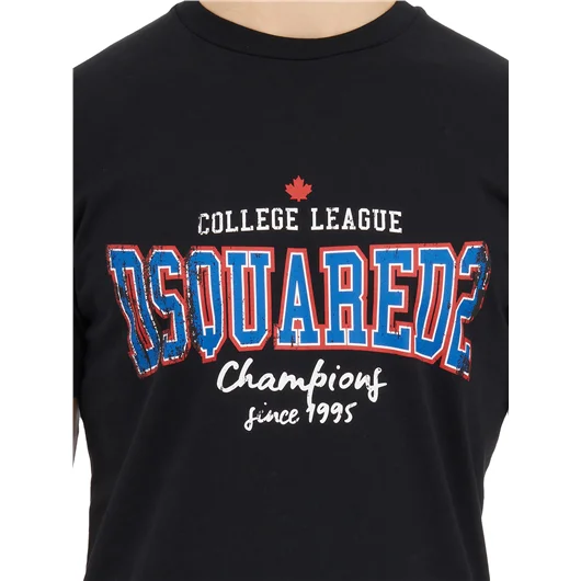 DSQUARED T-SHIRT LOGO IN COTONE