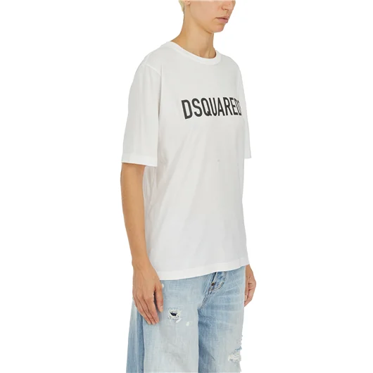 DSQUARED T-SHIRT LOGO IN COTONE