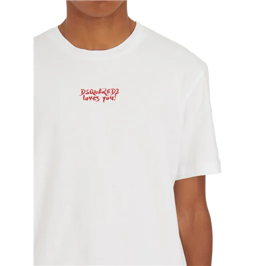 DSQUARED T-SHIRT REGULAR FIT IN COTONE