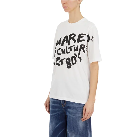 DSQUARED T-SHIRT STAMPA POP 80'S