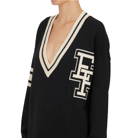 ELISABETTA FRANCHI ABITO COLLEGE IN LANA