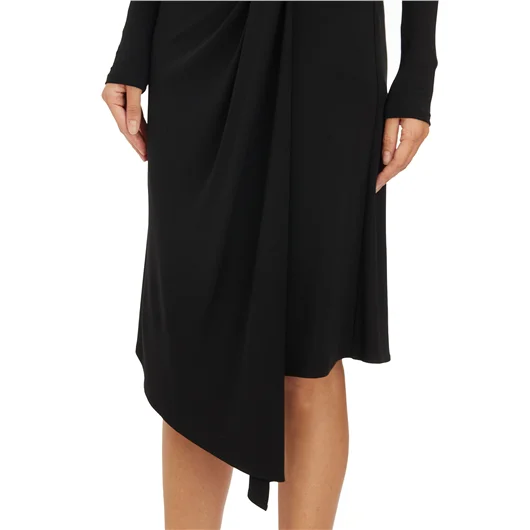 ELISABETTA FRANCHI ABITO DRAPPEGGIATO CON COLLANA