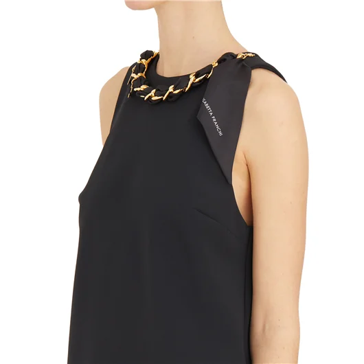 ELISABETTA FRANCHI ABITO MINI IN CREPE STRETCH