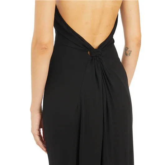 ELISABETTA FRANCHI ABITO RED CARPET CON DRAPPEGGIO