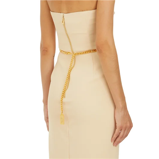 ELISABETTA FRANCHI ABITO RED CARPET IN CREPE