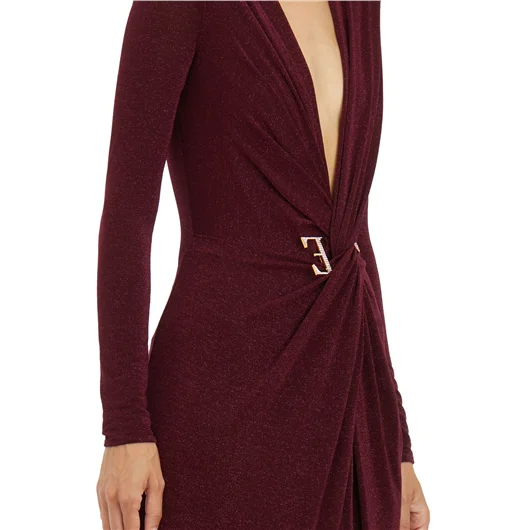 ELISABETTA FRANCHI ABITO RED CARPET LUREX