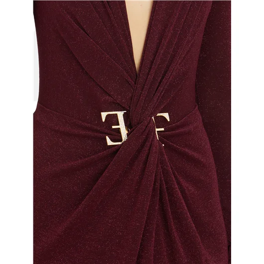 ELISABETTA FRANCHI ABITO RED CARPET LUREX