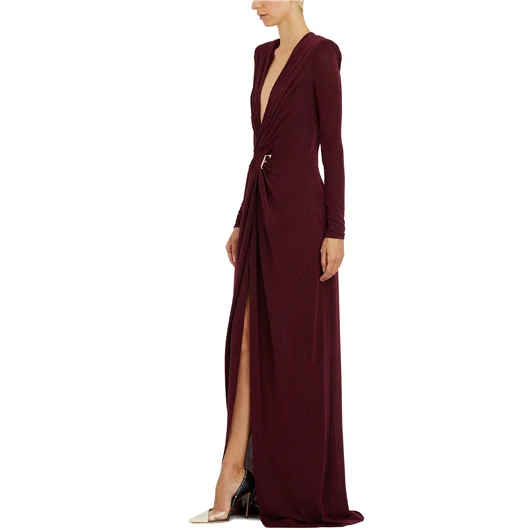 ELISABETTA FRANCHI ABITO RED CARPET LUREX