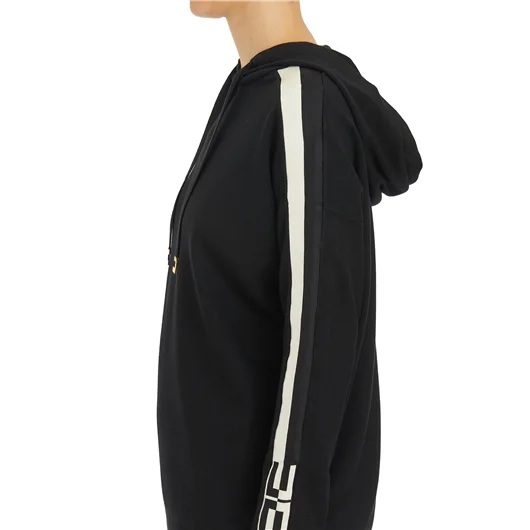 ELISABETTA FRANCHI FELPA CON CAPPUCCIO IN VISCOSA