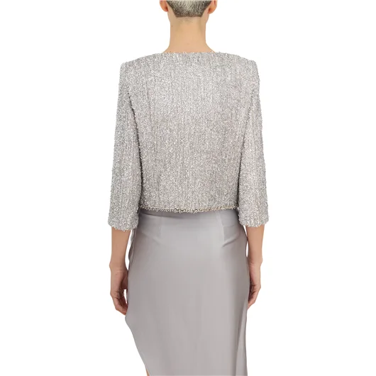 ELISABETTA FRANCHI GIACCA IN TWEED LUREX