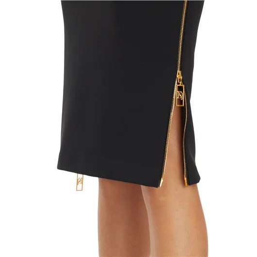 ELISABETTA FRANCHI GONNA IN CREPE CON ZIP
