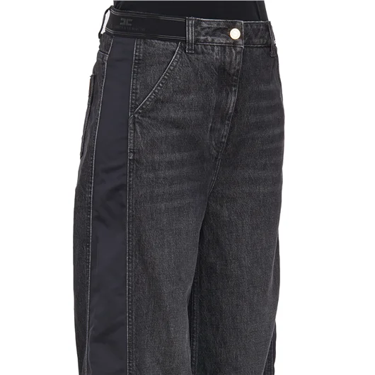 ELISABETTA FRANCHI JEANS CON INSERTI IN NYLON