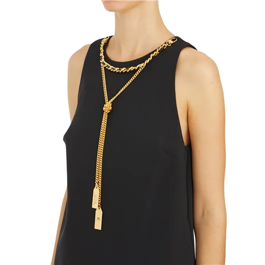 ELISABETTA FRANCHI MINI ABITO CON COLLANA