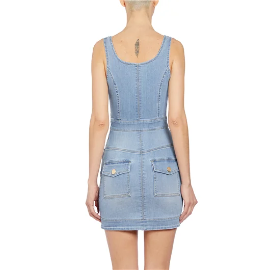 ELISABETTA FRANCHI MINI ABITO IN DENIM