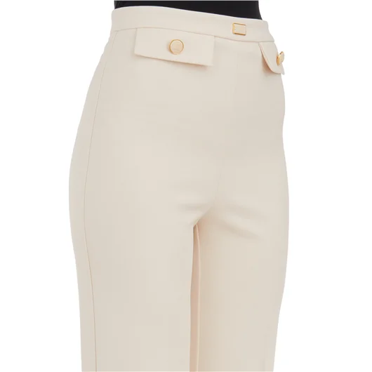 ELISABETTA FRANCHI PANTALONE A PALAZZO CON PATTE