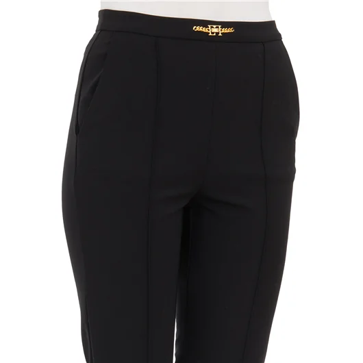 ELISABETTA FRANCHI PANTALONE DRITTO CON MORSETTO