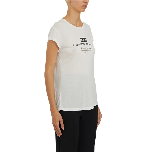 ELISABETTA FRANCHI T-SHIRT STAMPA LOGO