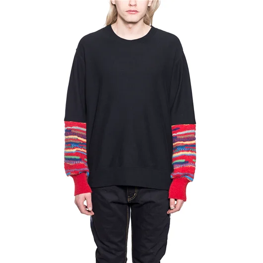 FACETASM FELPA CON MANICHE IN LANA