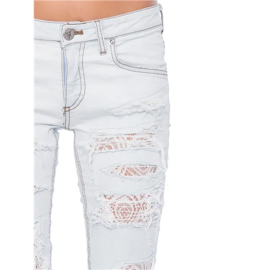 FAGASSENT JEANS SKINNY CON PIZZO