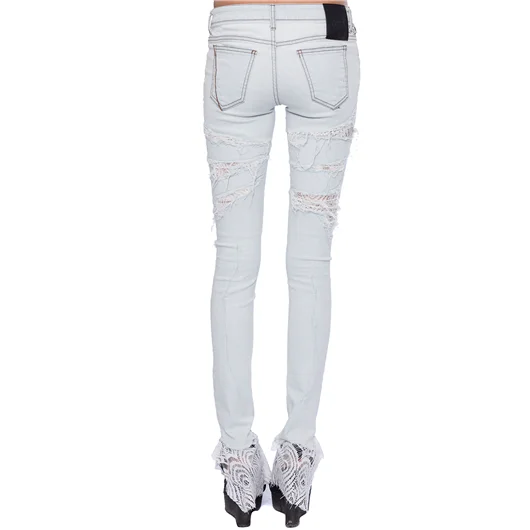 FAGASSENT JEANS SKINNY CON PIZZO