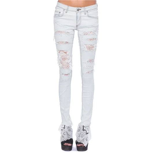 FAGASSENT JEANS SKINNY CON PIZZO