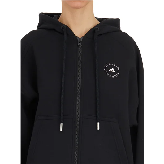ADIDAS BY STELLA MCCARTNEY FELPA CON ZIP E CAPPUCCIO
