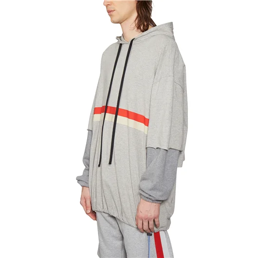 BEN TAVERNITI UNRAVEL FELPA IN COTONE CON CAPPUCCIO